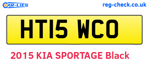 HT15WCO are the vehicle registration plates.