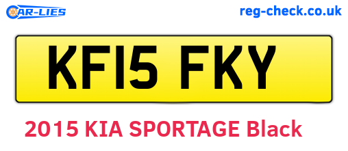 KF15FKY are the vehicle registration plates.