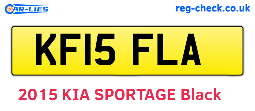 KF15FLA are the vehicle registration plates.