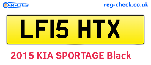 LF15HTX are the vehicle registration plates.