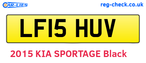 LF15HUV are the vehicle registration plates.