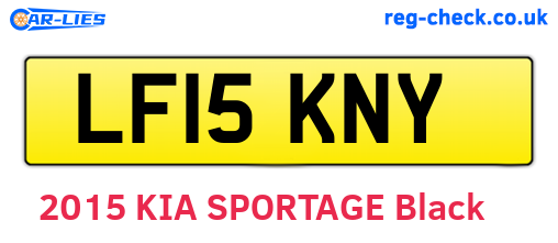 LF15KNY are the vehicle registration plates.