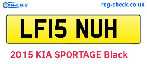 LF15NUH are the vehicle registration plates.