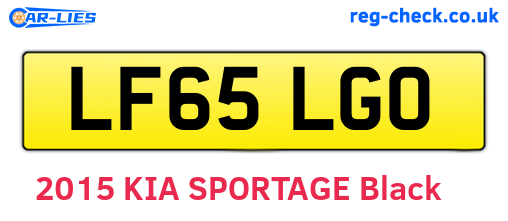 LF65LGO are the vehicle registration plates.