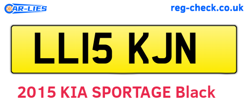 LL15KJN are the vehicle registration plates.