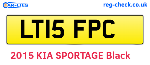 LT15FPC are the vehicle registration plates.