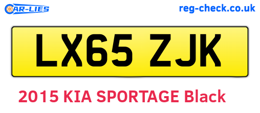 LX65ZJK are the vehicle registration plates.