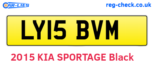 LY15BVM are the vehicle registration plates.
