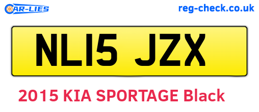 NL15JZX are the vehicle registration plates.