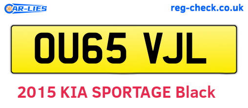 OU65VJL are the vehicle registration plates.