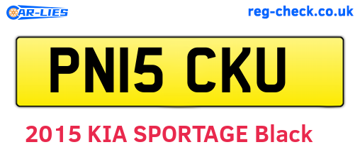PN15CKU are the vehicle registration plates.
