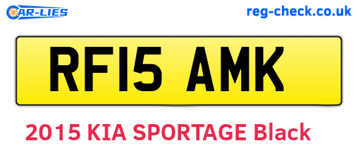 RF15AMK are the vehicle registration plates.