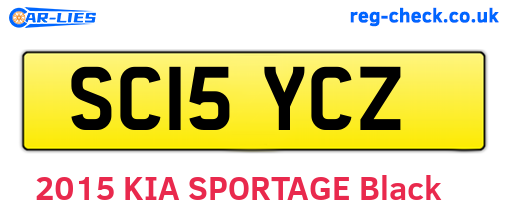 SC15YCZ are the vehicle registration plates.