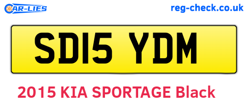 SD15YDM are the vehicle registration plates.