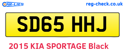SD65HHJ are the vehicle registration plates.