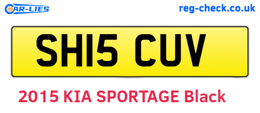 SH15CUV are the vehicle registration plates.