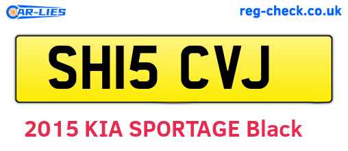 SH15CVJ are the vehicle registration plates.