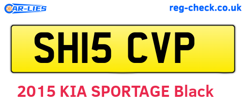 SH15CVP are the vehicle registration plates.