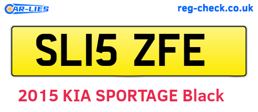 SL15ZFE are the vehicle registration plates.