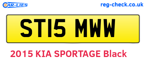 ST15MWW are the vehicle registration plates.