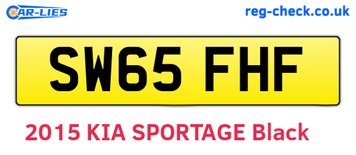 SW65FHF are the vehicle registration plates.