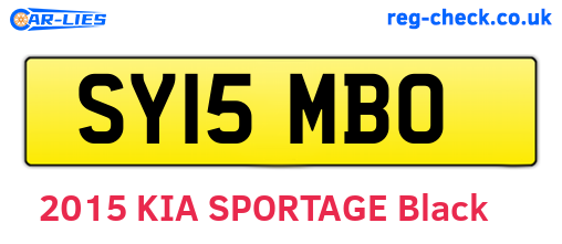 SY15MBO are the vehicle registration plates.