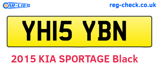 YH15YBN are the vehicle registration plates.