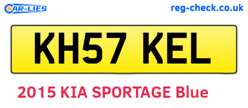 KH57KEL are the vehicle registration plates.