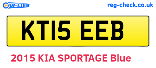 KT15EEB are the vehicle registration plates.
