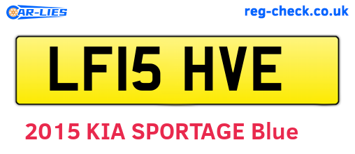 LF15HVE are the vehicle registration plates.