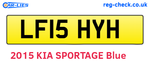 LF15HYH are the vehicle registration plates.