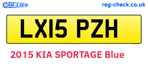 LX15PZH are the vehicle registration plates.