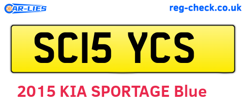 SC15YCS are the vehicle registration plates.