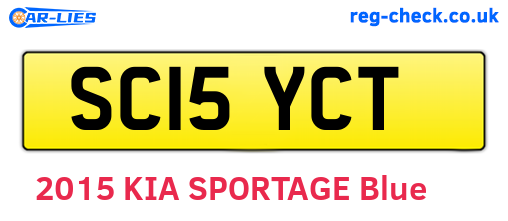 SC15YCT are the vehicle registration plates.