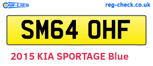 SM64OHF are the vehicle registration plates.