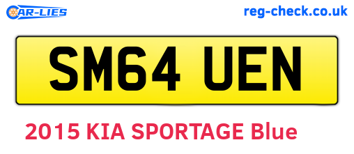 SM64UEN are the vehicle registration plates.
