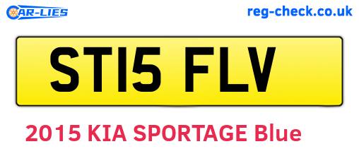 ST15FLV are the vehicle registration plates.