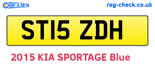 ST15ZDH are the vehicle registration plates.