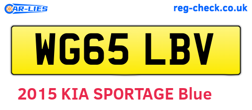 WG65LBV are the vehicle registration plates.