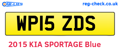 WP15ZDS are the vehicle registration plates.