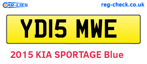 YD15MWE are the vehicle registration plates.