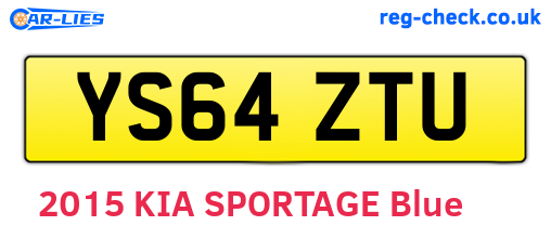 YS64ZTU are the vehicle registration plates.