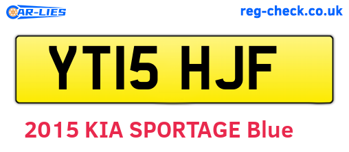 YT15HJF are the vehicle registration plates.