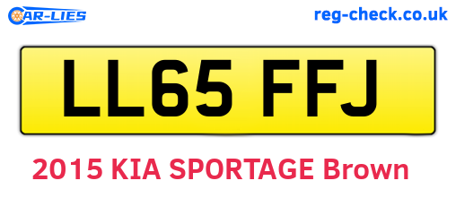 LL65FFJ are the vehicle registration plates.