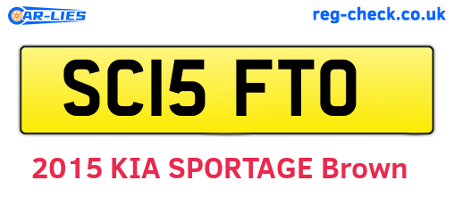 SC15FTO are the vehicle registration plates.