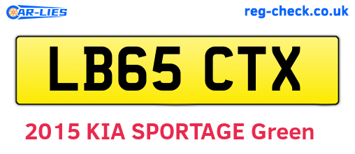 LB65CTX are the vehicle registration plates.