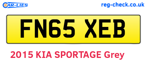 FN65XEB are the vehicle registration plates.