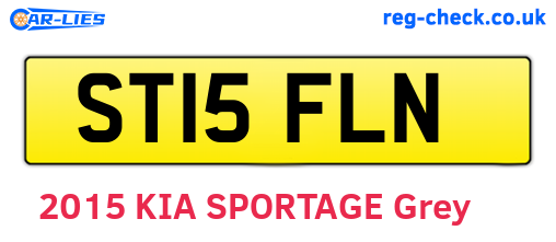ST15FLN are the vehicle registration plates.