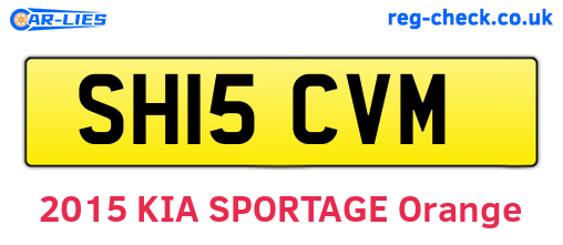 SH15CVM are the vehicle registration plates.