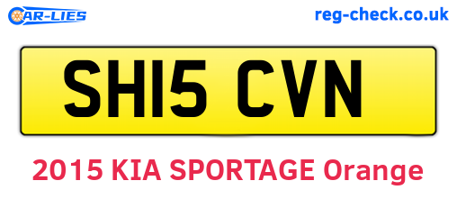 SH15CVN are the vehicle registration plates.